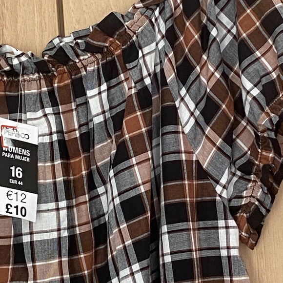 Checkered smock summer dress size 16 - pep&co - Picture 5 of 5